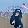 thumbnail image 3 of Kawaii Cartoon Hello Kittys Transparent Umbrella Sanrios Cinnamoroll Automatic Fold Student Long Handle Ins Girl Lovable Gift, 3 of 7