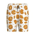 thumbnail image 4 of Wukai Yellow Biscuit Men’s Short Pajama Pants With Pockets Soft Sleep Pj Shorts for Men-X-Large, 4 of 6