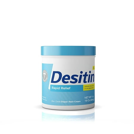 Desitin Rapid Relief Diaper Rash Remedy, Fragrance-Free Cream, 16