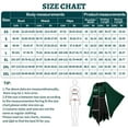 thumbnail image 4 of MYATED 8PCS Women Elf Costume Renaissance Traditional Irish Dress,Medieval Dress,Fairy Costume Suitable for Halloween Cosplay (Green and Black,S), 4 of 7