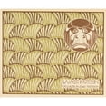 thumbnail image 2 of Koloman Moser 14x12 Black Ornate Wood Framed Double Matted Museum Art Print Titled: Wish Hutlein Tissue in Two Colors (Little Wishing Has Woven in Two Colors) (1901), 2 of 5