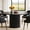 Black, variant on Fnova 47.24" Round Dining Table, Wood Coffee Table for 4 People, Modern Farmhouse Kitchen Table for Dining Room (Chairs Not Included)