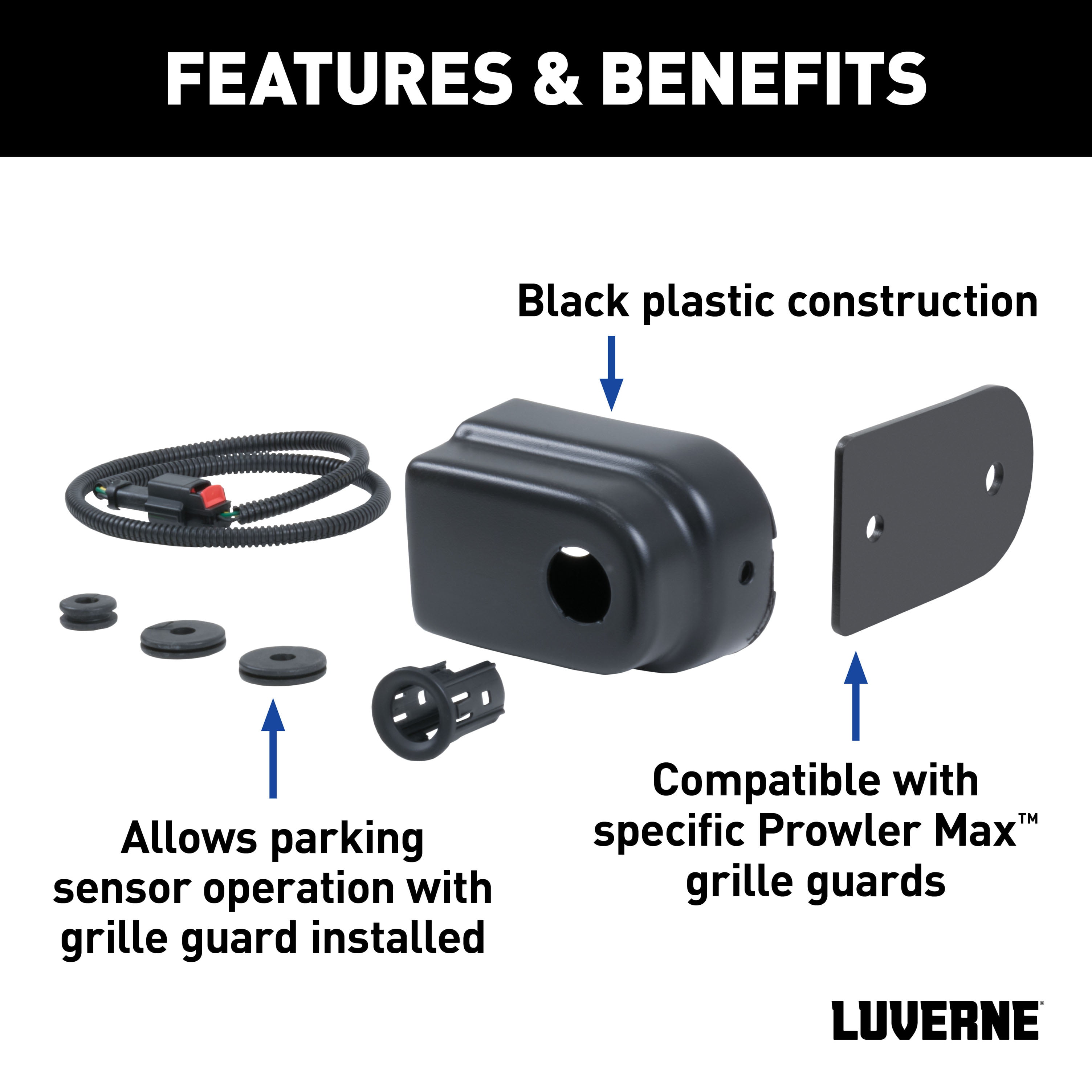 Luverne 571649 Impact Bumper Universal Parking Sensor Relocation Kit 