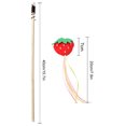 thumbnail image 3 of Cat Tassel Wand Toy Fruit Style Interactive Cat Teaser Toy Kitten Wand with Bell, 3 of 10