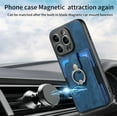 thumbnail image 5 of ELEHOLD Wallet Case for iPhone 11,with Card Holder 360° Rotation Ring Holder Stand Function Shockproof Anti-Scratch Protective Luxury Leather Purse Case,blue, 5 of 8