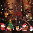 thumbnail image 1 of Pegatinas de ventana de alce de Papá Noel Pegatinas de pared decorativas Pegatinas de ventana de tienda Sincero Electrónica, 1 of 5