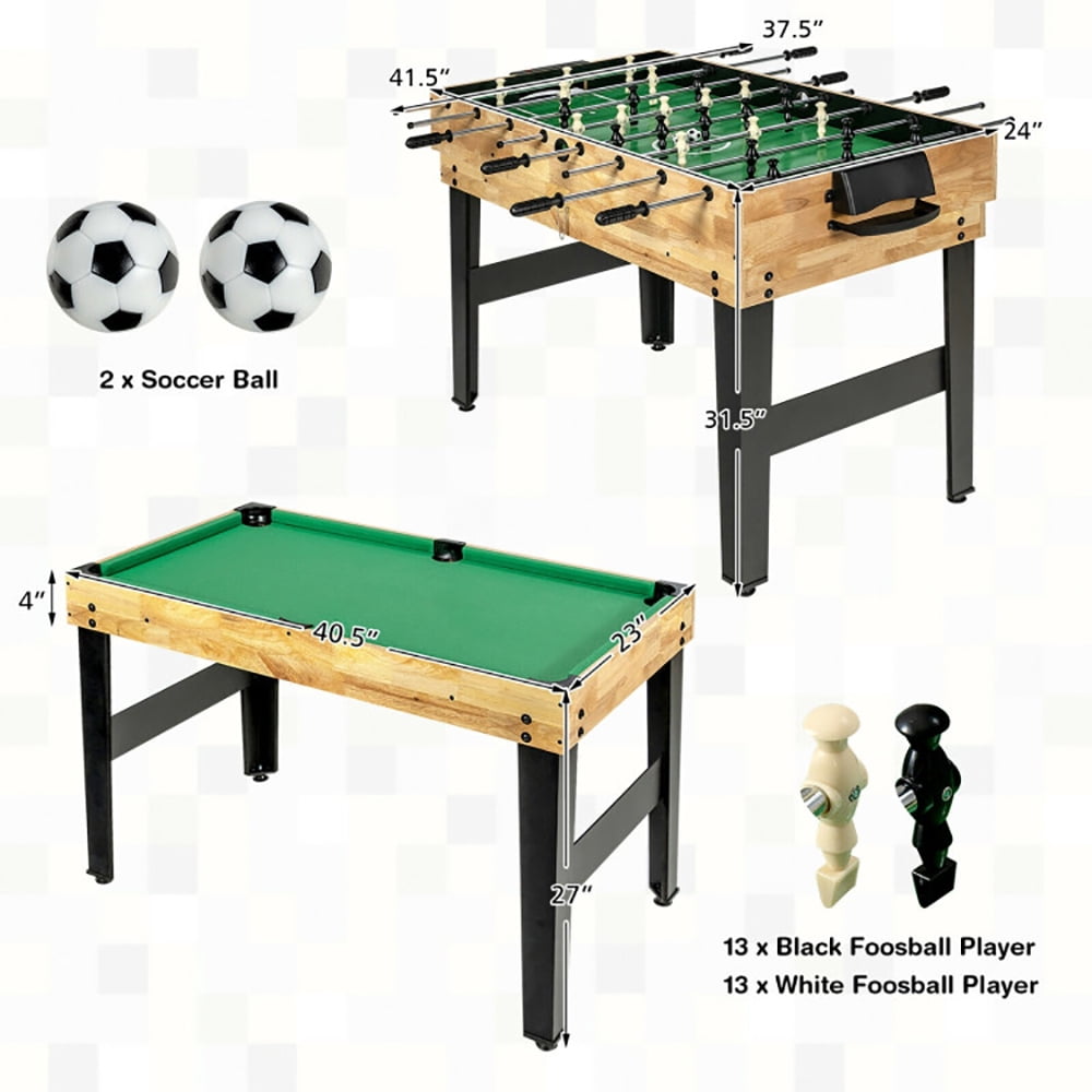 CIPACHO 10-in-1 Multi Combo Game Table Set for Home, Multi Game Table, Gifts for Boys and Girls Aged 6-12