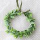 thumbnail image 4 of Diadema con guirnalda de flores y plantas verdes, tocado fresco, hojas simples, guirnalda de flores de hojas verdes, diadema de playa de princesa, 4 of 5