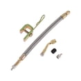 thumbnail image 1 of 1 Set de extensión de válvula de llanta de cobre de 135 grados con adaptador de inflado de válvula de llanta de acero inoxidable flexible de 210 mm para automóvil, motocicleta, RV, camión, bicicleta, 1 of 6