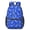 Paisley and Damask Blue Pattern, variant on Paisley and Floral Purple Pattern 17" Waterproof Oxford School Backpacks for Teens, S-Shape Padded Straps, for School, Travel, Hiking, Camping