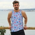 thumbnail image 6 of Salouo Strawberry And Flowers for Men's Tank Tops,Sleeveless Muscle Shirts for Men Quick Dry Workout Tank Top Gym Muscle Tee Fitness Bodybuilding Sleeveless T Shirt-Medium, 6 of 7