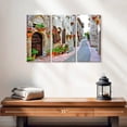 thumbnail image 2 of Elephant Stock Quaint Italian Street Wall Art - Horizontal Multi Panel Canvas - Living Room Wall Decor - City Multi Panel - Gray And Beige Decor - 23" x 14", 2 of 4