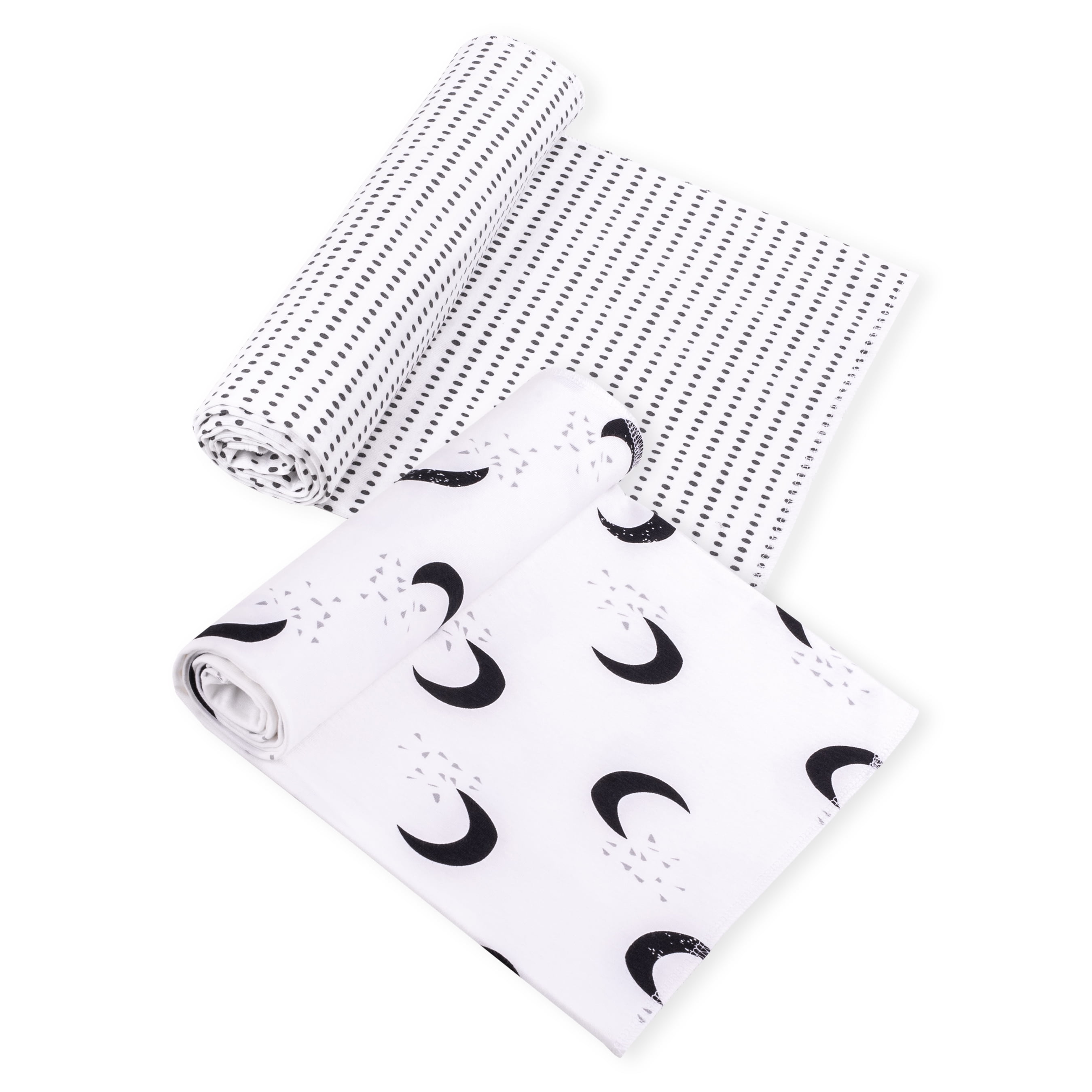 Little Star Organic Swaddle Blanket, 2 Pack, To the Moon & Back