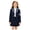 Navy Blue, variant on Children Boys Girls Blazers School Uniform Lapel Collar Long Sleeve Suits Jacket Elegant Kids Teens Student Class Clothes Grey 12