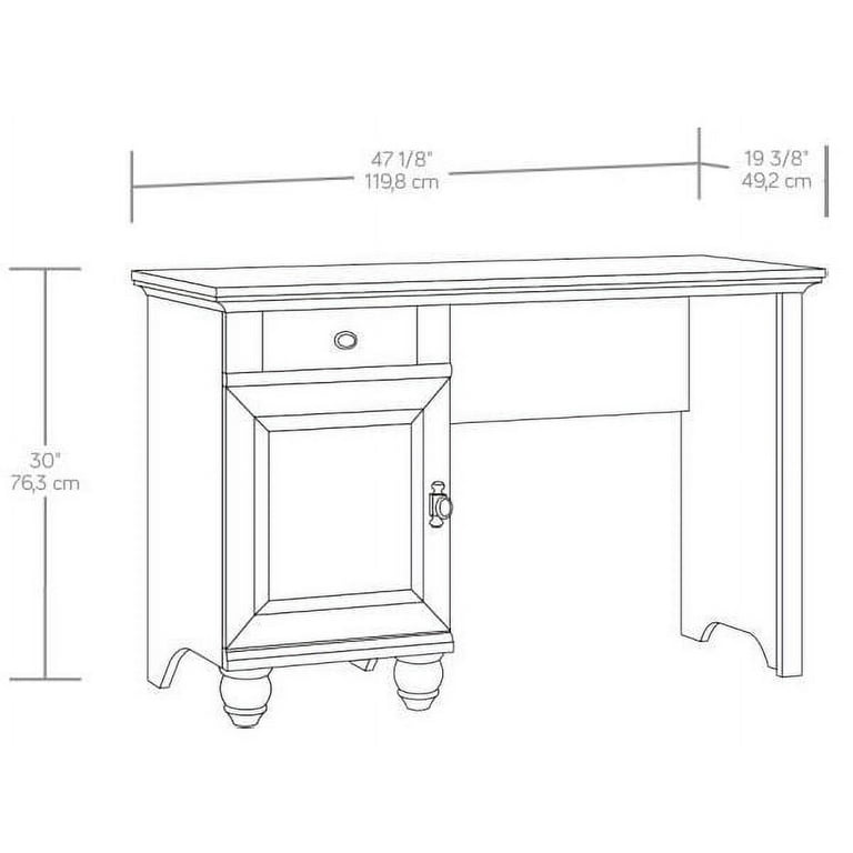 Better Homes & Gardens Glendale Mid Century Desk, Dark Oak Finish