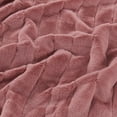 thumbnail image 4 of Home Soft Things Plush Faux Fur Throw & 2 Pillow Covers Set - Ash Rose - 50"x60"/18"x18", 4 of 8