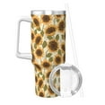 thumbnail image 2 of KLL Autumn Sunflowers Print 40oz Stainless Steel Insulated Car Cup Coffee Mug with Spillproof Lid - Keep Your Drink Hot or Cold on the Go, 2 of 8