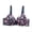 Dark Blue, variant on Underwire Bras For Women Push-Up Flower Printed Supportive Comfortable Everyday Bras With Adjustable Straps, 36B-42B