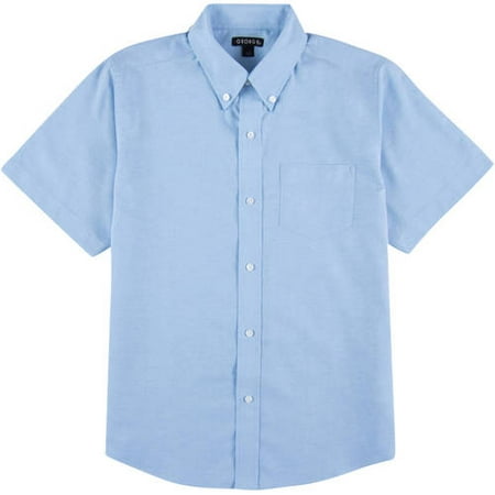George School Uniform Boys Husky Size Short Sleeve Button-Up Oxford ...