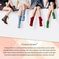 thumbnail image 6 of Charles Albert Modern Western Cowboy Boots for Women Fashion Cowgirl Boots Pull Up Low Heel Mid-Calf Boots, 6 of 6