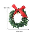 thumbnail image 4 of STOBOK 6-Pack Christmas Decorative Green Wreaths Floral Hanging Ornaments for Holiday Home Decor, 4 of 6