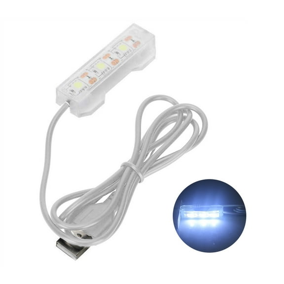 2 Inch LED Aquarium Light for Small for Great for Night Viewing Portable Cool White LEDs Aquatic Plant Light