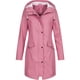 thumbnail image 1 of Chaquetas para mujer Chaqueta de lluvia sólida para mujer Chubasquero impermeable con capucha de talla grande para exteriores Chaquetas informales a prueba de viento para mujer en liquidación,Pink, 1 of 3