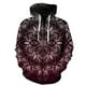 thumbnail image 1 of Sudadera con capucha y cremallera de mandala para hombre, estilo hip hop, unisex, de gran tamaño, estilo Harajuku, con estampado 3D, divertida y genial, de manga larga., 1 of 6