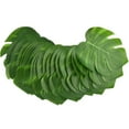 thumbnail image 1 of 30PCS Monstera simulada Decoración de hojas Realista Adorno de hojas verdes Plantas artificiales Adorno de hojas Suministros de decoración creativa para el hogar (Verde Tamaño mediano de 8 pulgadas), 1 of 5