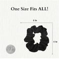 thumbnail image 4 of Motique Accessories 9 Pack Scrunchies Hair Ties (Black), 4 of 5