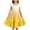 Yellow, variant on snilers Girls Summer Dress Square Neck Short Sleeve Casual Loose Ruffle Smocked Midi Dress Beach Vacation Swing Gradient Sundress Size 3-14 Years