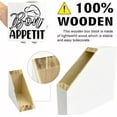 thumbnail image 3 of Zomyto 5x5 In Rustic Bon Appetit Kitchen Sign Decor,Funny Kitchen Wooden Box Sign, 3 of 7