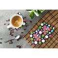 thumbnail image 3 of Letter X Initial Monogram - Polkadots and Pink Foam Coaster Set of 4, 3 of 3