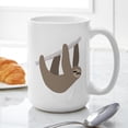 thumbnail image 6 of CafePress - Sloth - 15 oz Ceramic Large White Novelty Mug, 6 of 6