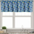 thumbnail image 3 of Ambesonne Plane Valance & Curtain, Pattern Art, 55"x30", Violet Blue Yellow, 3 of 6