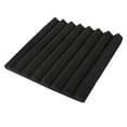 thumbnail image 3 of ZOUSSIQI 50*50*5cm 6Pcs Triangular Groove Shape Foam Acoustic Panels Studio Soundproofing Foam JU316-53400, 3 of 9