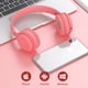 thumbnail image 4 of Auriculares Bluetooth orejeras de proteína de memoria suave y micrófono integrado para iPhone/teléfono Android/PC/TVRosado Xemadio 223000-3, 4 of 7