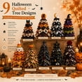 thumbnail image 3 of DIY Halloween Quilted Fabric Tree Kit 3D Handmade Padded Sewing Craft Decor | Holiday Mantel Decor, Handmade Tabletop Gift for Craft Lovers, Black Cat Pumpkin Witch Design, Charming Patchwork Bundle, 3 of 8