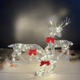 thumbnail image 4 of Christmas Light-up Reindeer Decoration LED Lighted 2D Iron Deer Family for Yard Patio Lawn Garden Home Desktop Decor, 4 of 7