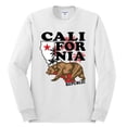 thumbnail image 2 of Wild Bobby, California Republic Cali Bear Pop Culture Mens Long Sleeve Shirt, White, 3XL, 2 of 3