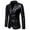 Black, variant on blazer jackets for men casual leather single blazers slim lapel collar pocket suit womens tops black