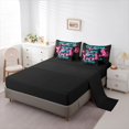thumbnail image 5 of Castle Fairy Neon Off-Road Truck Bedding Comforter Set 7 Pieces for Teens, Lightning Splash Print Full Bedding Set for Bedroom, Blue Pink,Black Reversible, 5 of 7