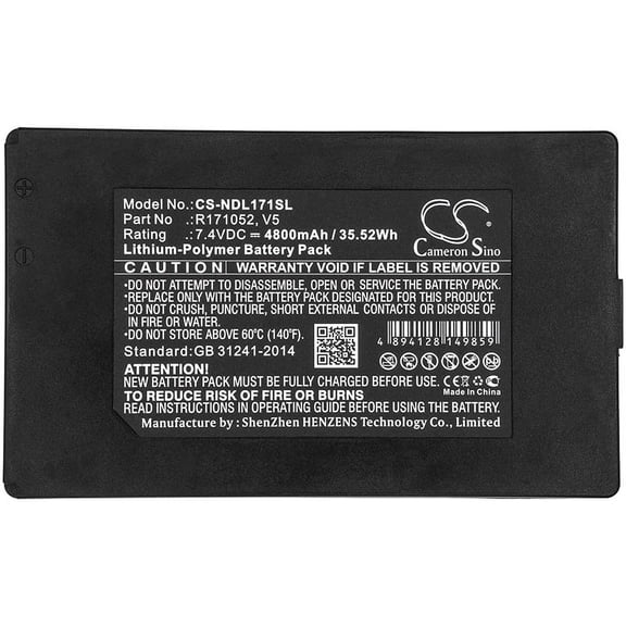 4800mAh Ideal R171052 V5 Battery for SecuriTEST IP