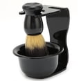 thumbnail image 4 of Juego de brochas de afeitar para hombres, juego de 3 brochas de afeitar, kit de brochas de afeitar, cuenco de afeitar, diseño elevado, 4 of 14