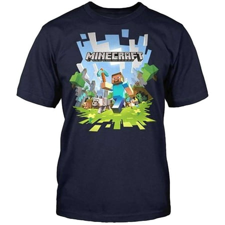 - Adventure Steve With Logo Adult T-Shirt