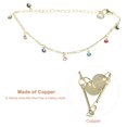 thumbnail image 3 of Pulsera para mujer Pulseras de eslabones de cadena ajustables delicadas Pulseras ajustables Mini estilo mal de ojo, 3 of 7