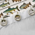 thumbnail image 4 of Manfei Pike Fish Blackout Curtains Set of 2 (52x84 Each),Old Barn Door Window Curtains,Animals Marine Life Curtains and Drapes For Teens,Microfiber Bedroom Decor, 4 of 6