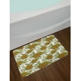 thumbnail image 2 of Vintage Bath Mat, Continuous Nostalgic Style Botanical Pattern with Flowers Pine Cones, Plush Bathroom Decor Mat with Non Slip Backing, 29.5" X 17.5", Dark Orange Multicolor, by Ambesonne, 2 of 2