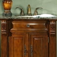 thumbnail image 4 of Silkroad Exclusive Traditional Baltic Brown Granite Bathroom Vanity- Single Sink - 33 in. Wide, 4 of 6