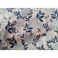 thumbnail image 4 of oneOone Cotton Cambric Blue Fabric Stripe|Leaves & Floral Artistic Fabric For Sewing Printed Craft Fabric By The Yard 56 Inch Wide, 4 of 4
